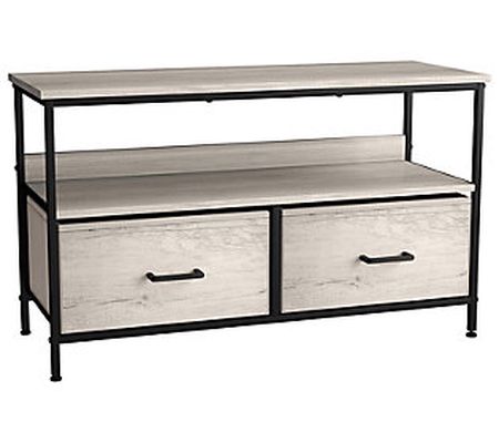 Sorbus TV Stand Dresser with 2 Faux-Wood Drawer s