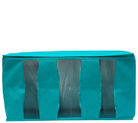 Sorbus Two-Pack Foldable Storage Bags with Thre e Sections