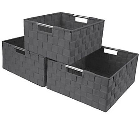 Sorbus Weave 3-Piece Basket Set