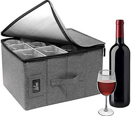 Sorbus Wine Glass Storage Box
