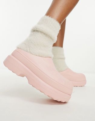 Sorel Caribou clog shoes in pink