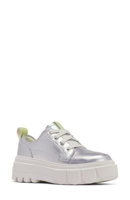 SOREL Caribou X Waterproof Platform Sneaker in Sea Salt/Luminous Lime