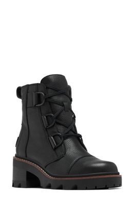 SOREL Joan Now Lace-Up Boot in Black/Black