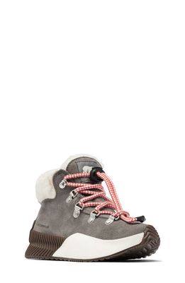 SOREL Kids' Out 'N About Conquest Waterproof Boot in Quarry/Gum 15