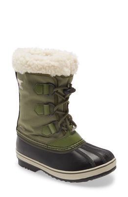 SOREL Kids' Yoot Pac Waterproof Snow Boot in Hiker Green 