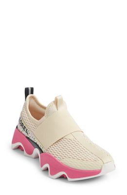 SOREL Kinetic Impact II Strap Slip-On Sneaker in Bleached Ceramic/Fuchsia Fizz