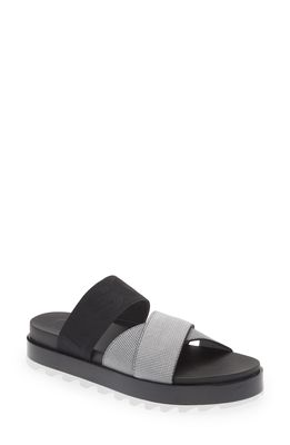 SOREL Roaming Sport Slide Sandal in White Black