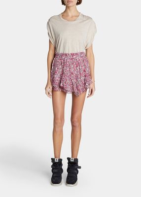 Sornel Paperbag Mini Skirt
