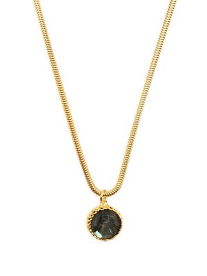 SORU Night Sky labradorite-pendant necklace - Gold