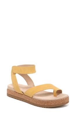 SOUL NATURALIZER Divina Ankle Strap Sandal - Wide Width Available in Yellow Synthetic Nubuck