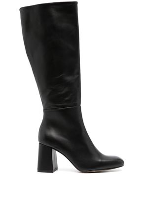 Souliers Martinez Anabel 85mm leather knee boots - Black