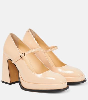 Souliers Martinez Casilda patent leather Mary Jane pumps