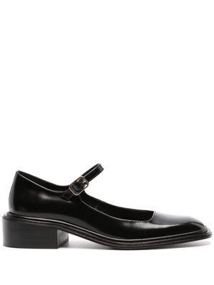Souliers Martinez Penelope 45mm leather shoes - Black