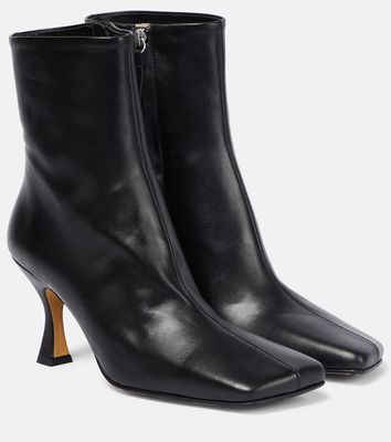 Souliers Martinez Tatiana 80 leather ankle boots