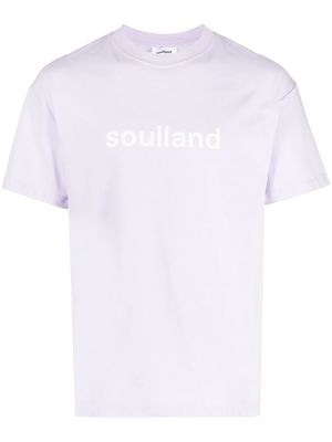 Soulland Ash short-sleeve T-shirt - Purple