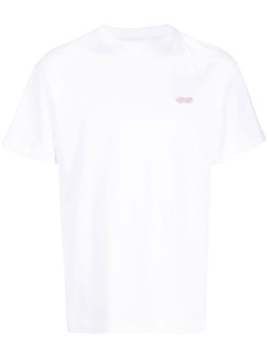 Soulland Balder patch organic cotton T-shirt - White