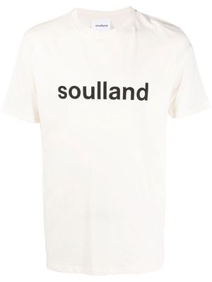 Soulland Chuck logo-print short-sleeved T-shirt - White