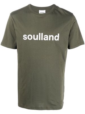 Soulland Chuck logo-print T-shirt - Grey