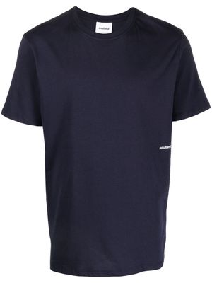 Soulland Coffey logo-print T-shirt - Blue