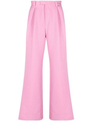 Soulland Deni jacquard trousers - Pink