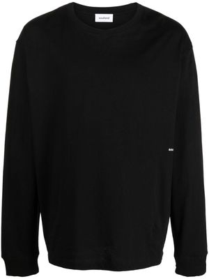 Soulland Dima long-sleeve organic cotton T-shirt - Black