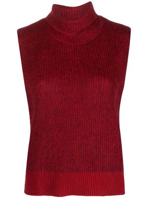 Soulland Eira knitted gilet - Red