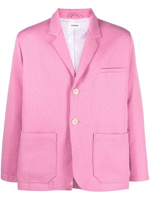 Soulland Gabe jacquard blazer - Pink