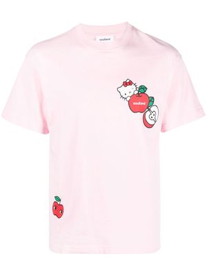 Soulland Hello Kit Apple T-shirt - Pink