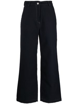 Soulland Inna wide-leg trousers - Blue