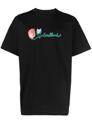 Soulland logo crew-neck T-shirt - Black