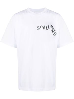 Soulland Metal Letters logo-print T-shirt - White