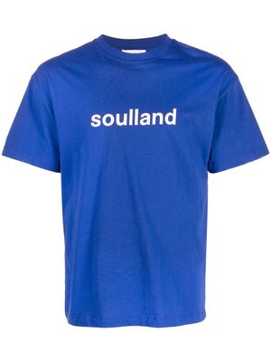Soulland Ocean short-sleeve T-shirt - Blue