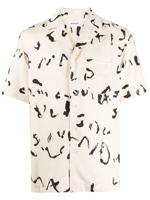 Soulland Orson abstract-print shirt - White