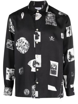 Soulland Perry graphic-print shirt - Black