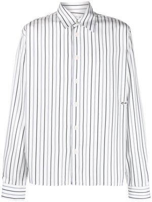 Soulland Perry striped shirt - White