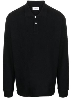 Soulland Robert long-sleeve polo shirt - Black