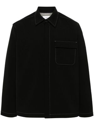 Soulland Rory grain de poudre shirt - Black