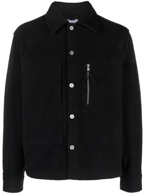 Soulland Ryder fleece shirt jacket - Black