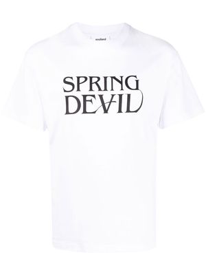 Soulland Spring Devil cotton T-shirt - White