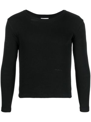 Soulland Star long-sleeved T-shirt - Black