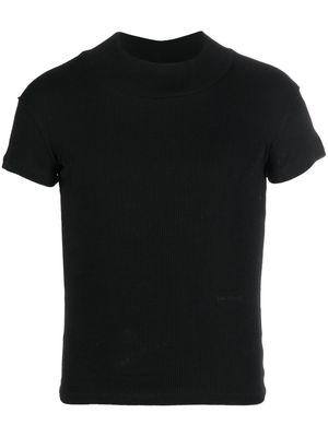 Soulland Storm knitted T-shirt - Black