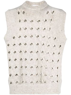 Soulland Toby open-knit vest - Neutrals