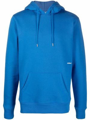 Soulland Wallance logo-print hoodie - Blue