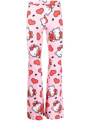 Soulland x Hello Kitty Martha flared trousers - Pink