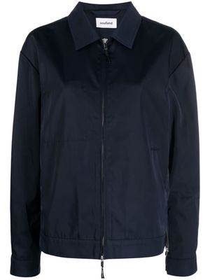 Soulland zip-fastening long-sleeve jacket - Blue