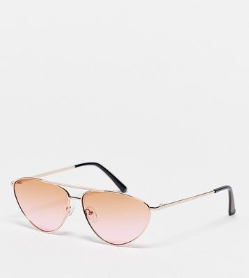 South Beach aviator sunglasses in rose gold
