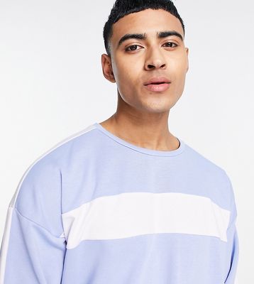 South Beach crew neck sweatshirt in blue