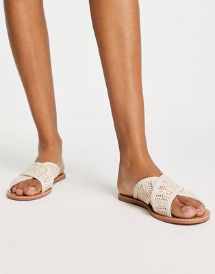 South Beach crossover sandals in beige-Neutral
