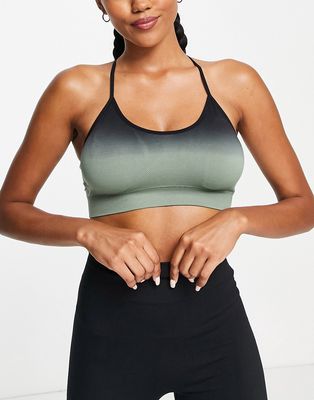 South Beach seamless sports bra in ombre green