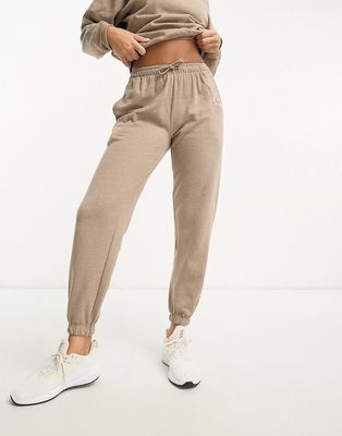 South Beach tapered sweatpants in brown heather